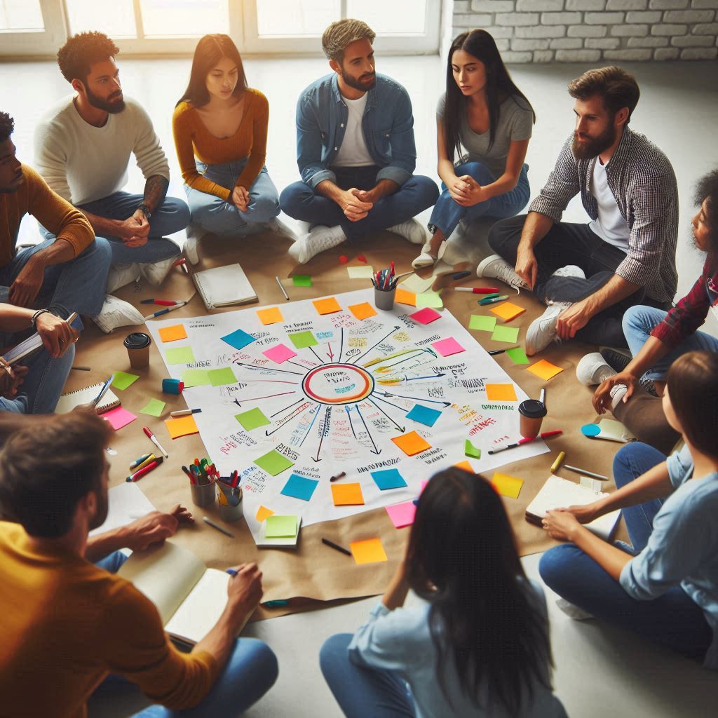 group photo of a discussion
